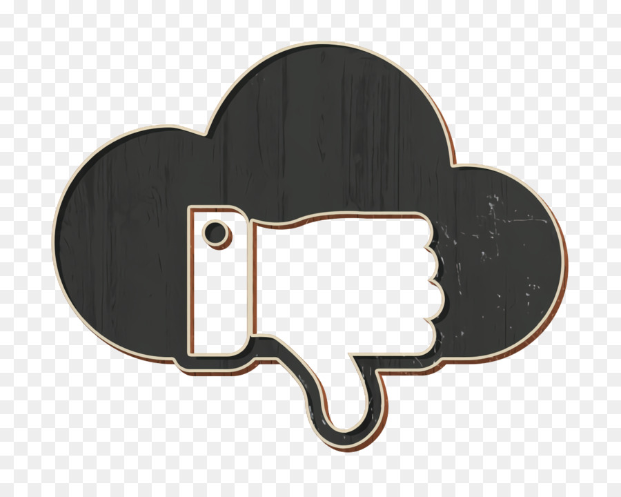 icona nuvola icona cloud computing icona giù - 
