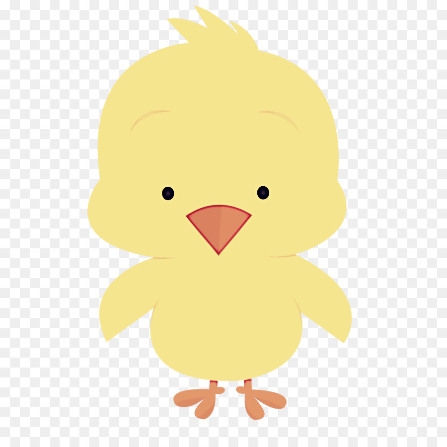 yellow cartoon bird beak chicken