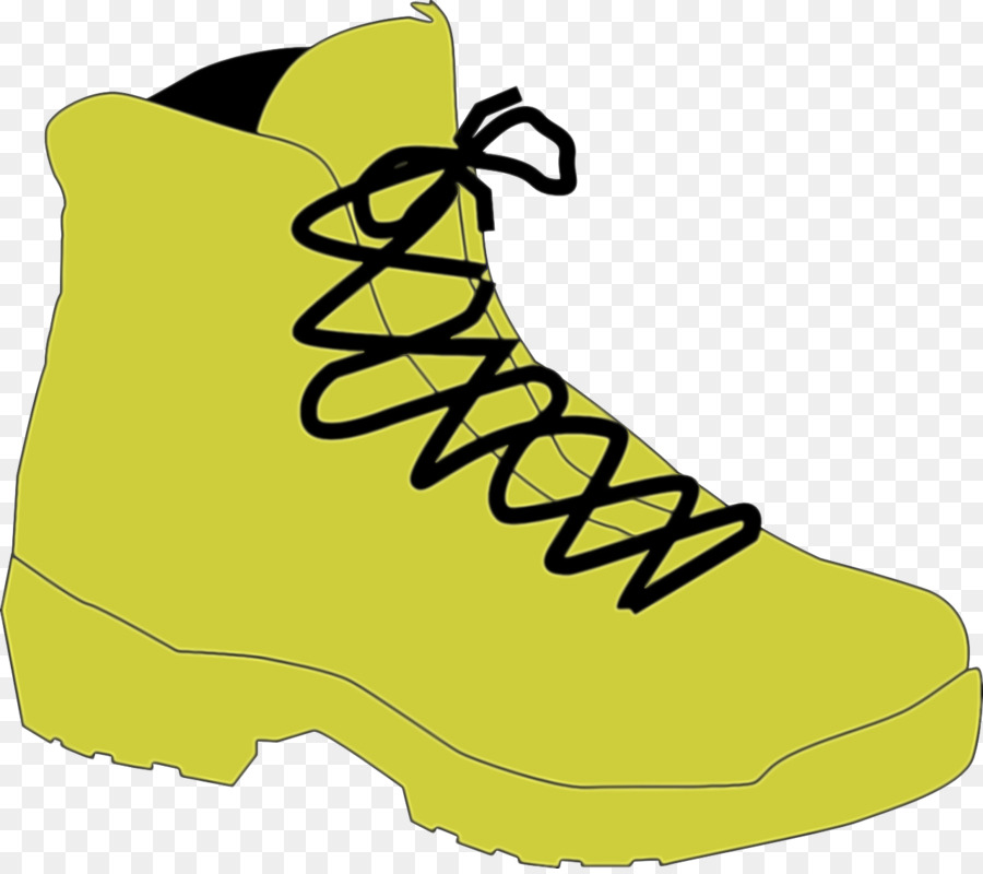 scarpa calzature scarpone giallo scarponcino da trekking - 