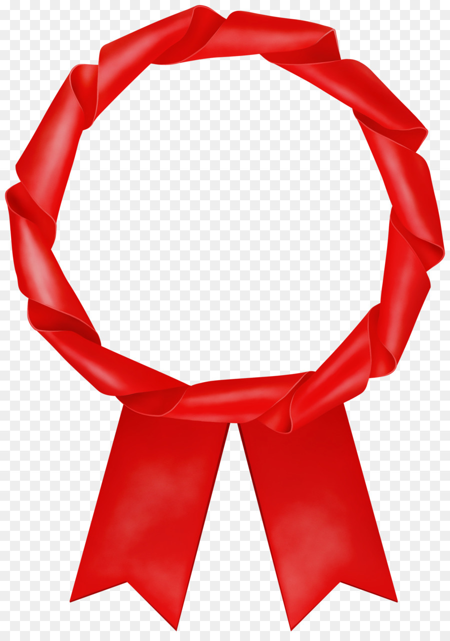 red ribbon costume accessory