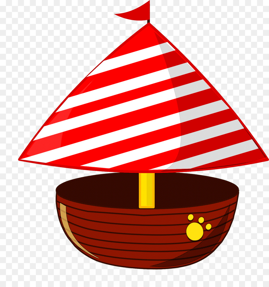 rote Fahne Segelboot Boot - 