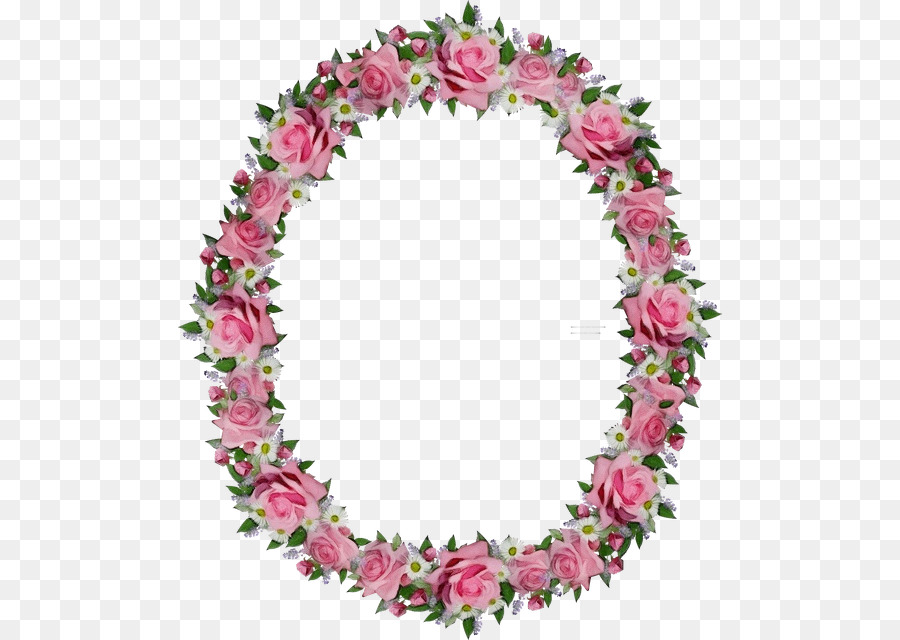 lei pink cut flowers plant wreath