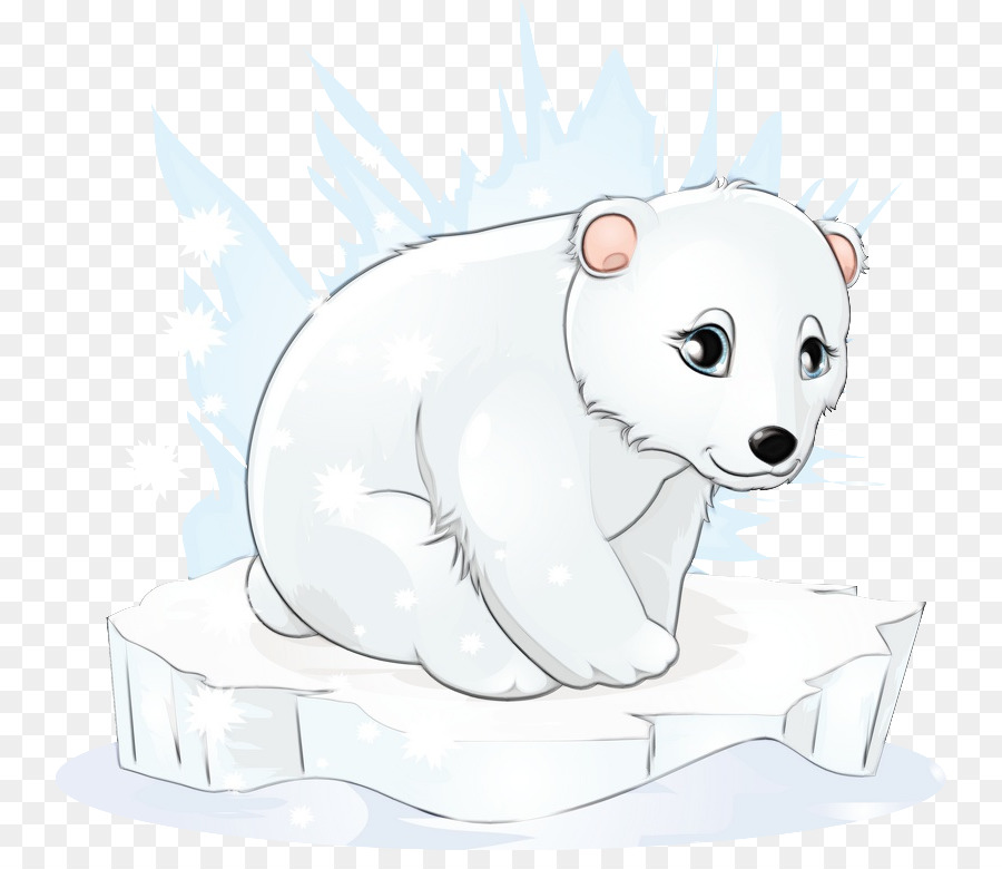 polar bear bear cartoon snout animal figure