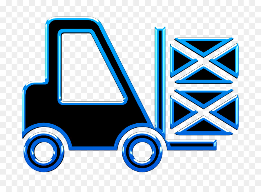 Icona di trasporto icona camion Pacchetti di trasporto su un'icona di camion - 