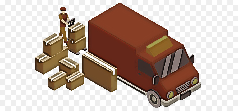 Transportfahrzeug Paketzustellung Umzug Güterverkehr - 