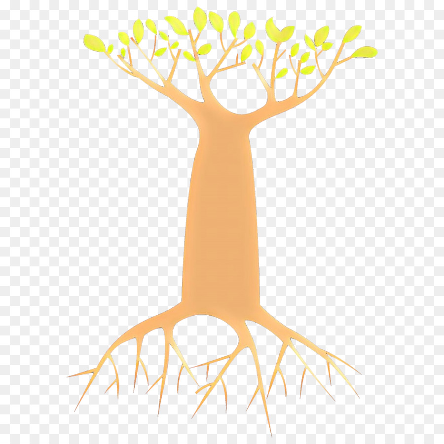 Baum gelbe Zweighirschpflanze - 