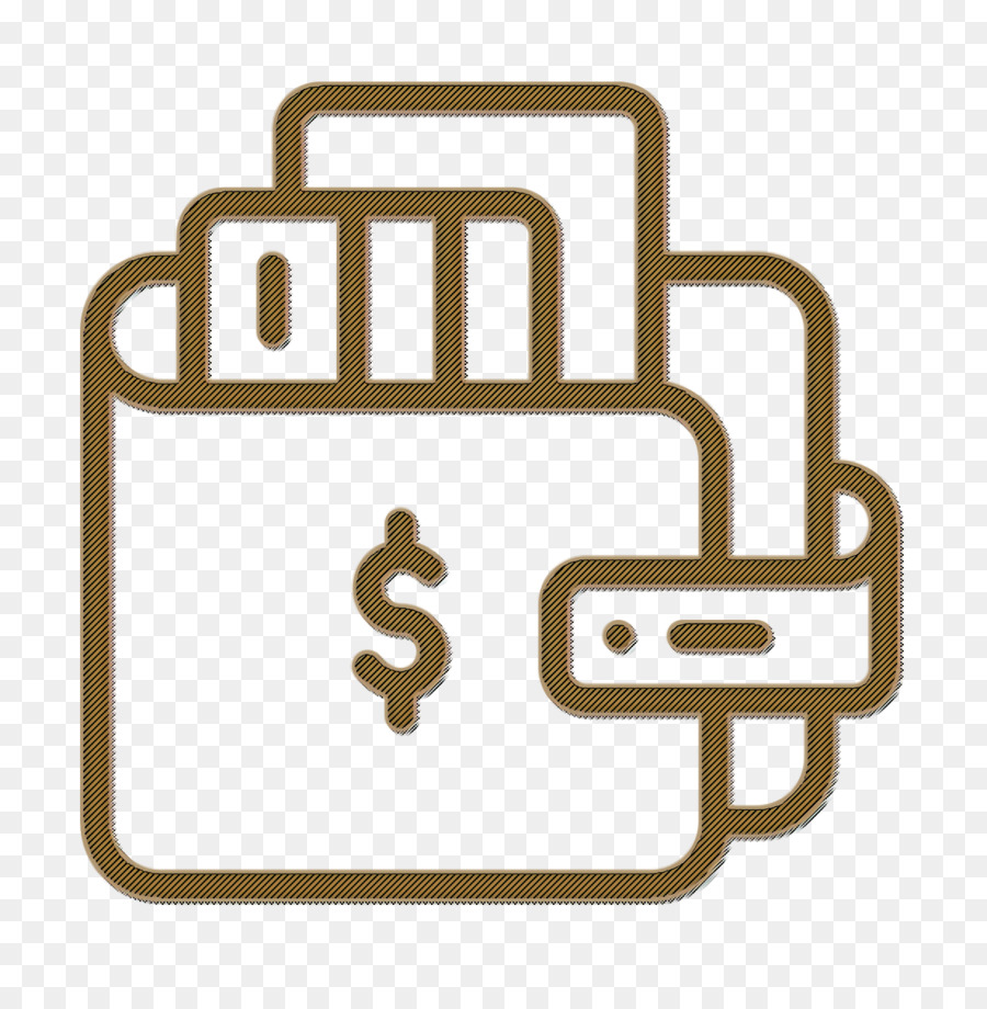 E-Commerce-Symbol Brieftasche-Symbol - 