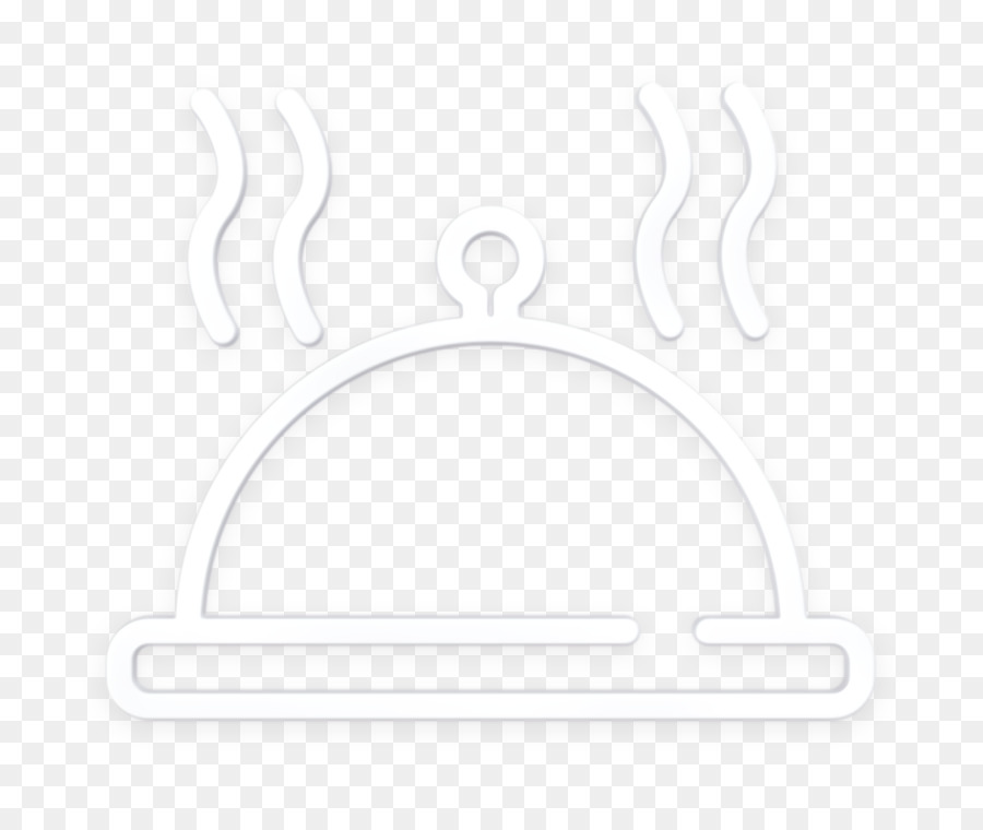 Icona del pranzo Icona di cibo Campana che copre l'icona del piatto caldo - 