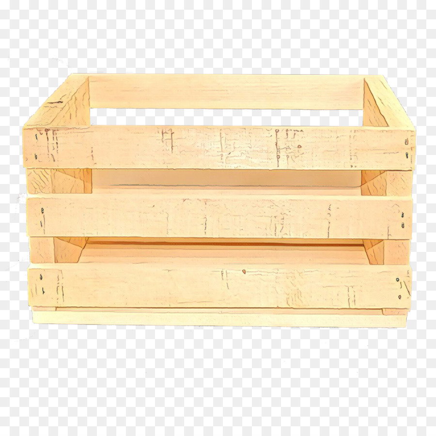 Box Holzmöbel Rechteck beige - 