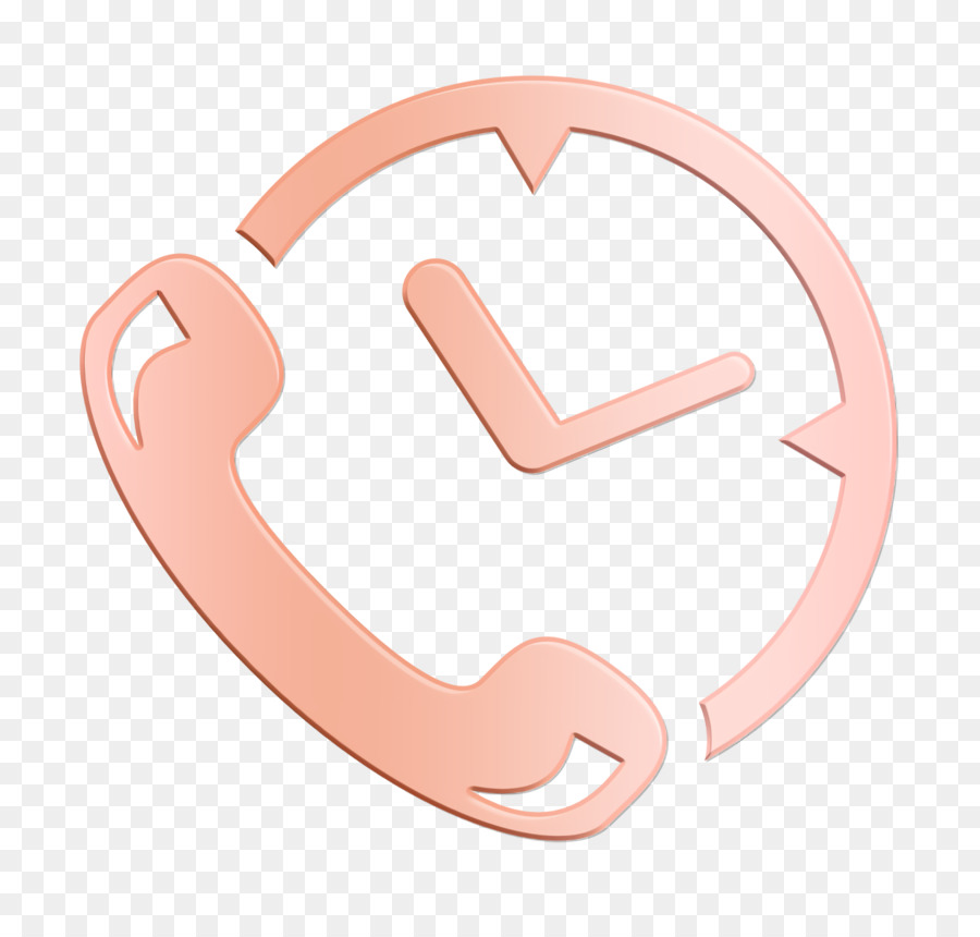 Telefon Ohr und Uhr Symbol Symbol Geschäft Symbol Uhrensymbol - 