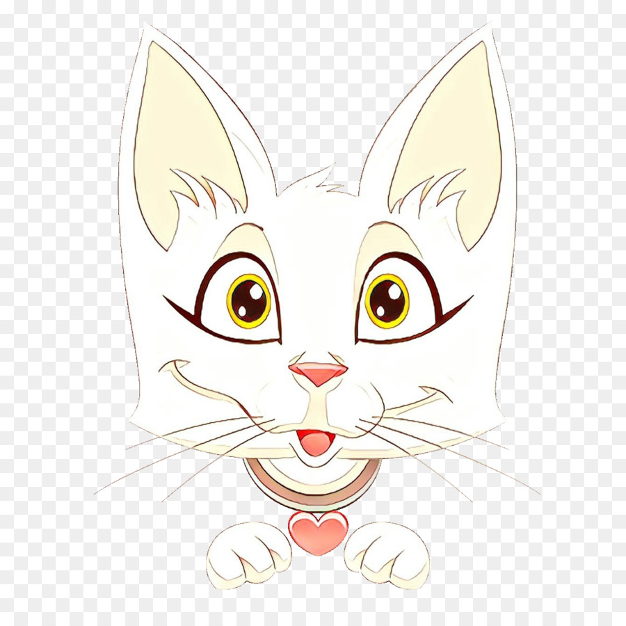 cat white whiskers small to medium-sized cats cartoon