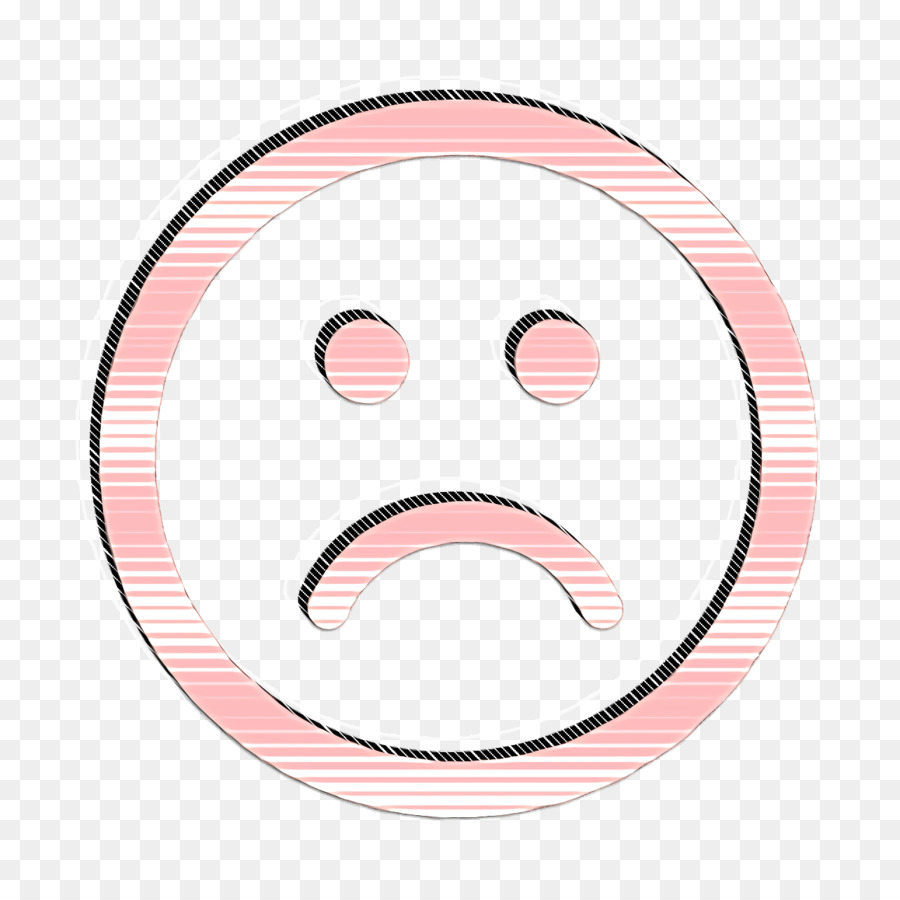 Cảm xúc Biểu tượng tròn Mặt buồn trong biểu tượng vuông tròn Biểu tượng buồn - 