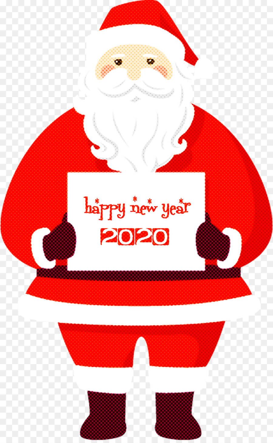 Frohes neues Jahr 2020 Santa - 