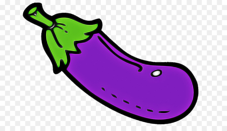 violet purple cartoon eggplant plant