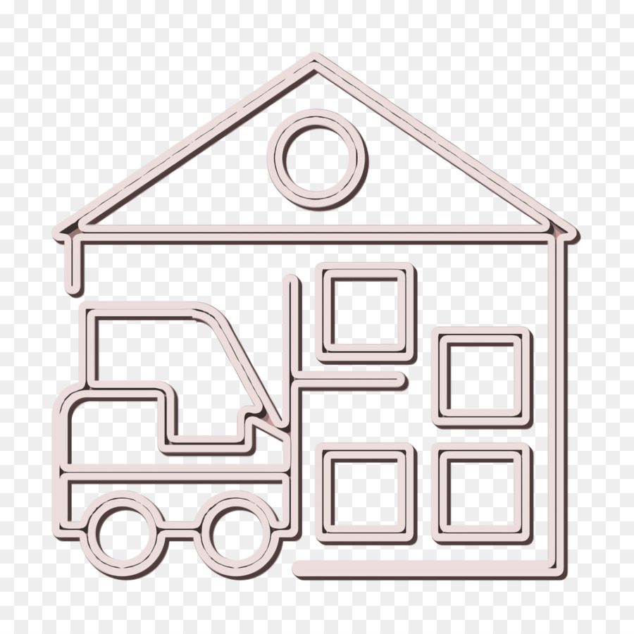 Logistics and delivery icon Warehouse icon