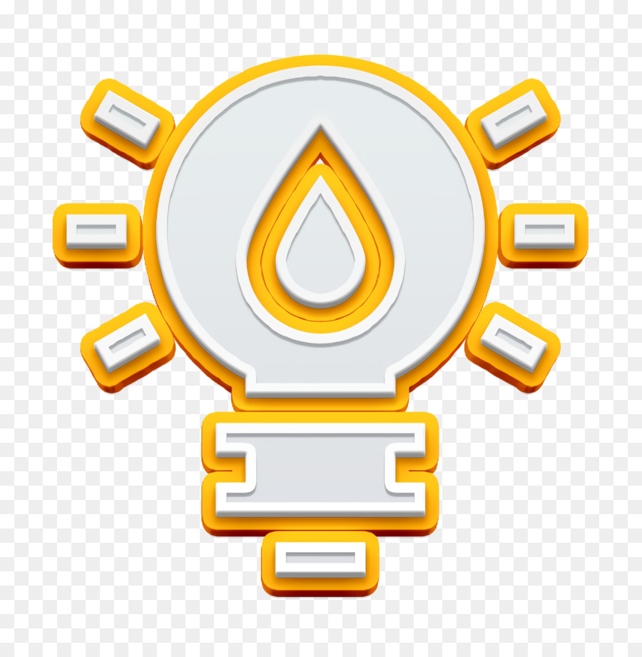 Icona lampada Icona energia sostenibile - 