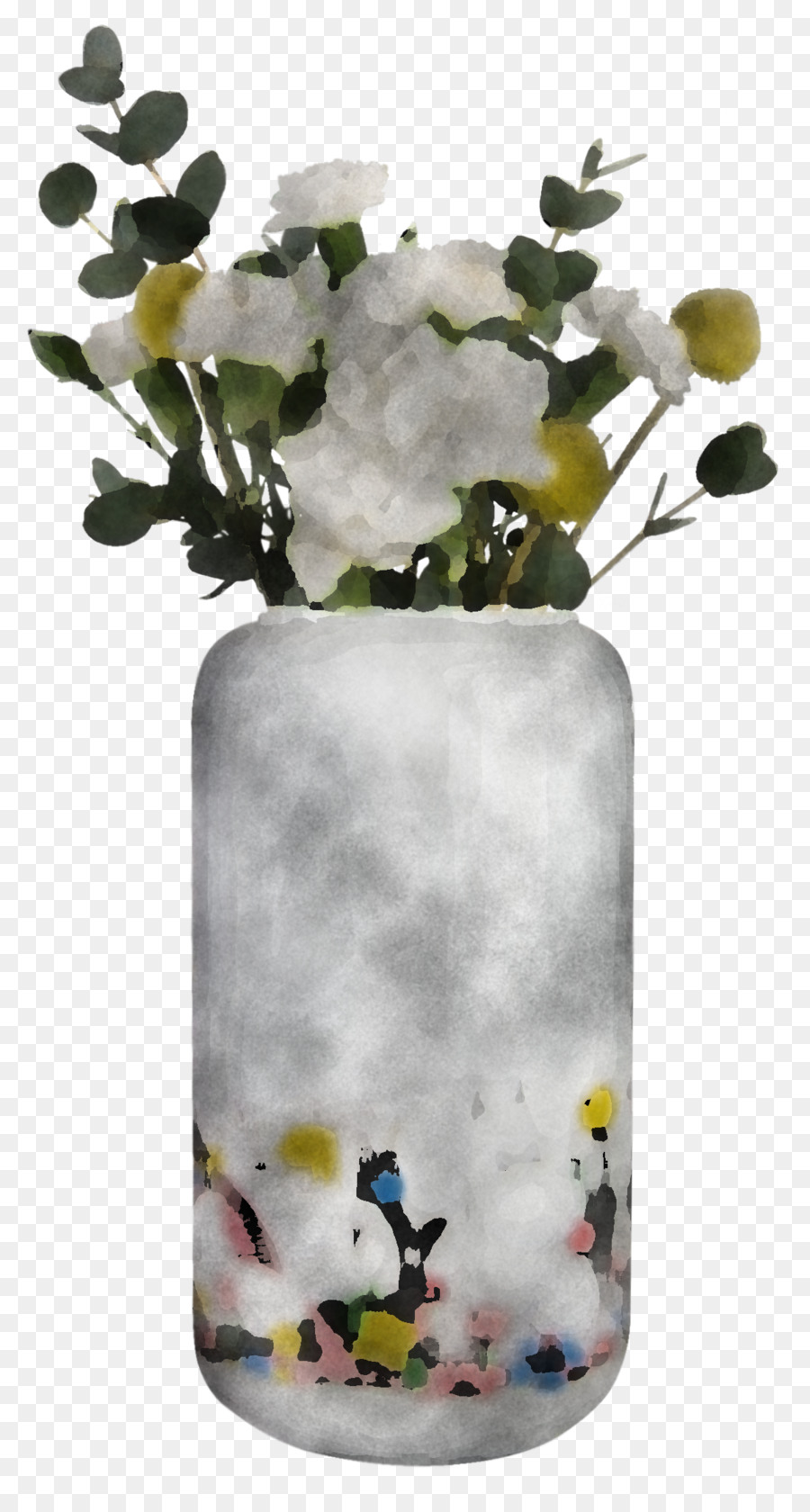 Vase Blumen Pflanze Motte Orchideenzweig - 