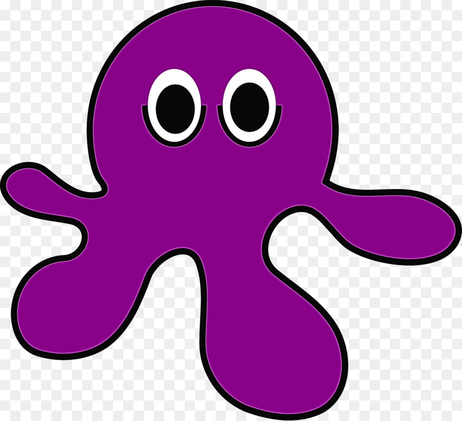 violet purple pink octopus cartoon