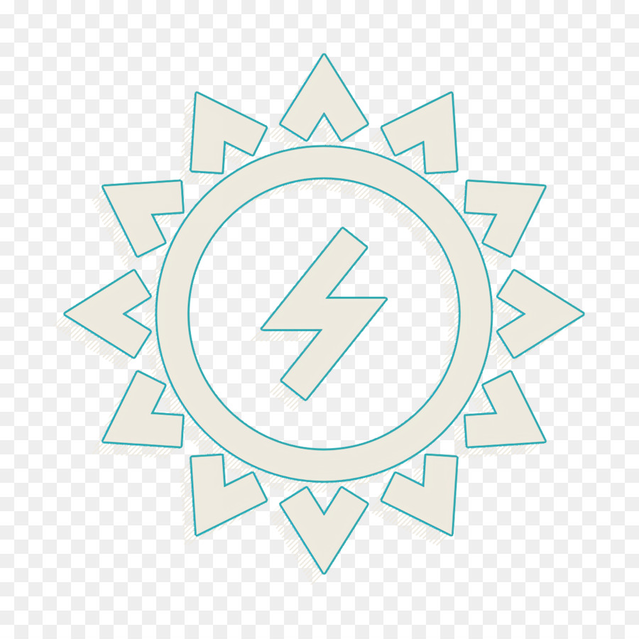 Icona solare Icona di energia sostenibile - 