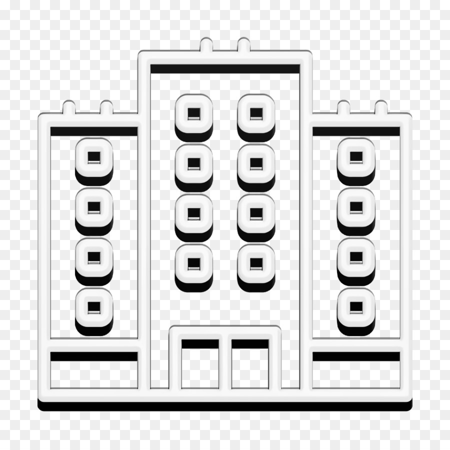 Stadtsymbol Hotelservices-Symbol Gebäude-Symbol - 