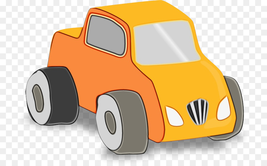 Fahrzeug Cartoon gelbes Auto Modellauto - 