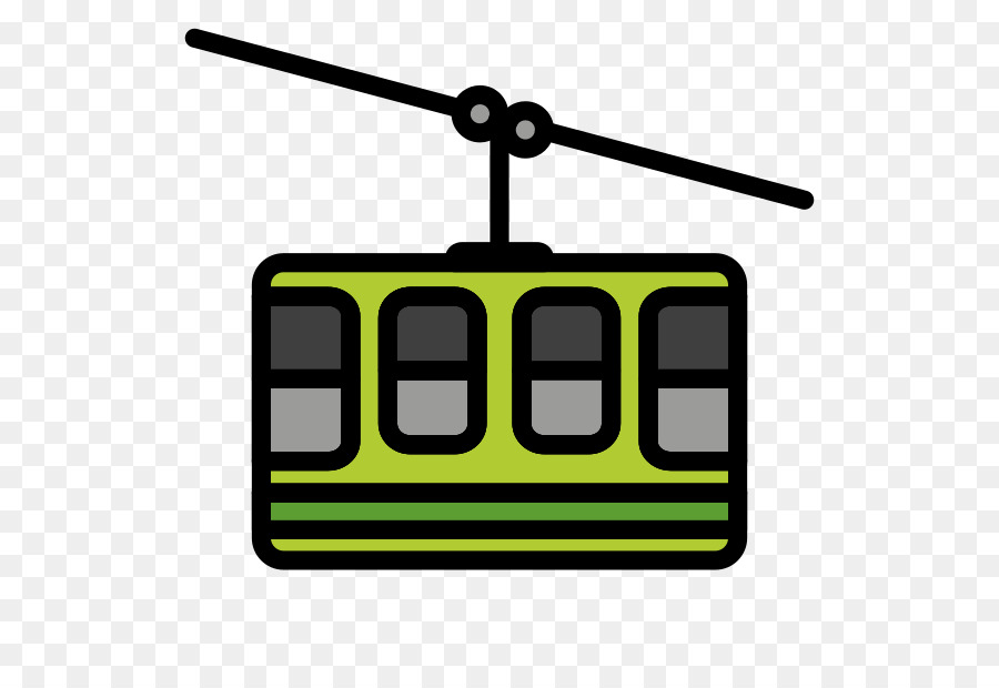 Hubschrauberlinie Drehflügler gelbes Fahrzeug - Bergseilbahn emoji png
