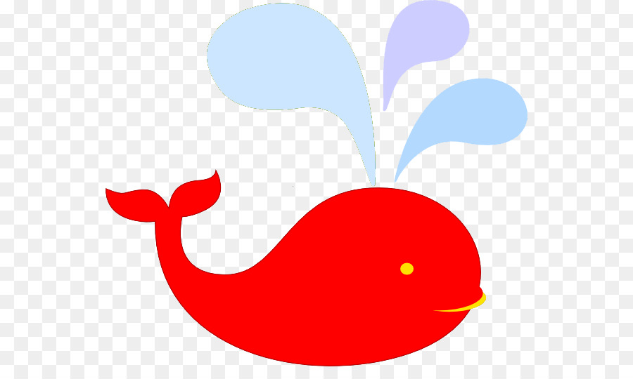 cá voi đỏ logo biểu tượng trái tim - 