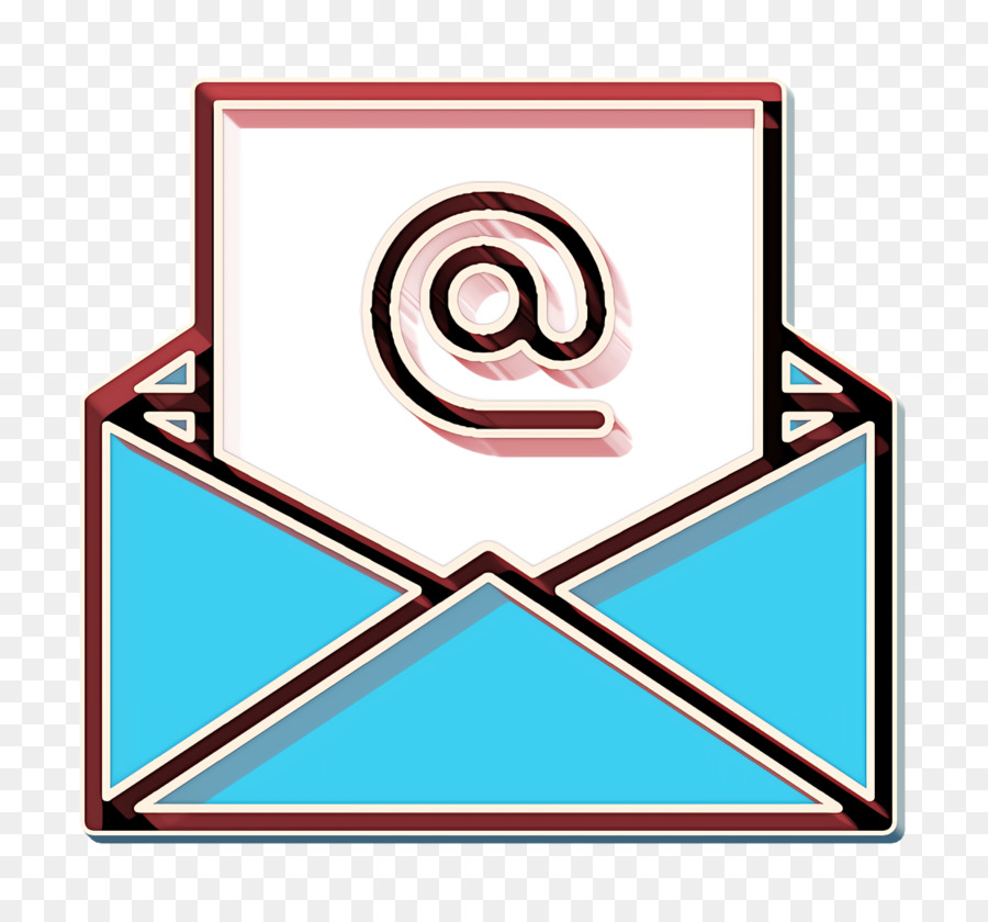 Mail-Symbol Lineare Farbe SEO-Symbol E-Mail-Symbol - 
