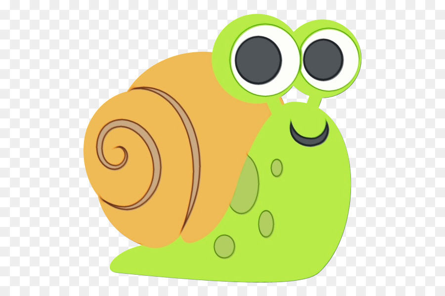green cartoon snail snails and slugs yellow