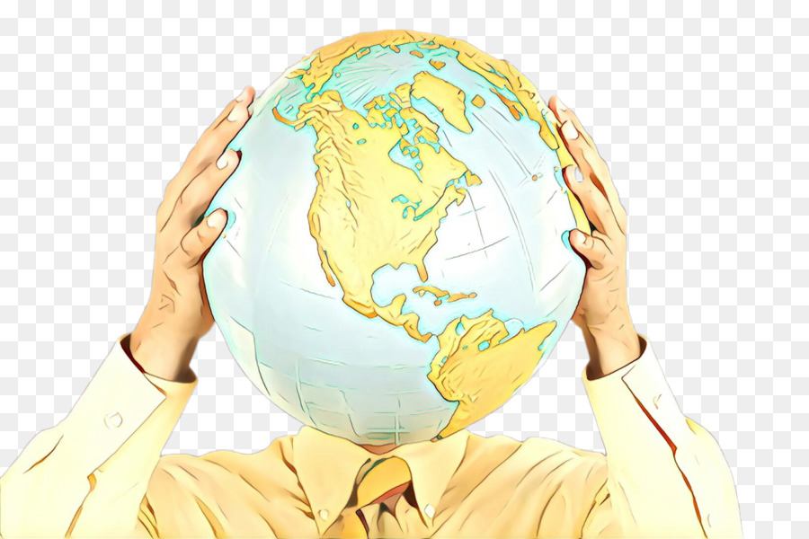 head globe human world hand