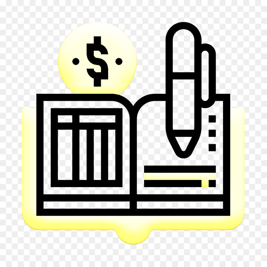 Ledger-Symbol Buchhaltungssymbol Geld-Symbol - 