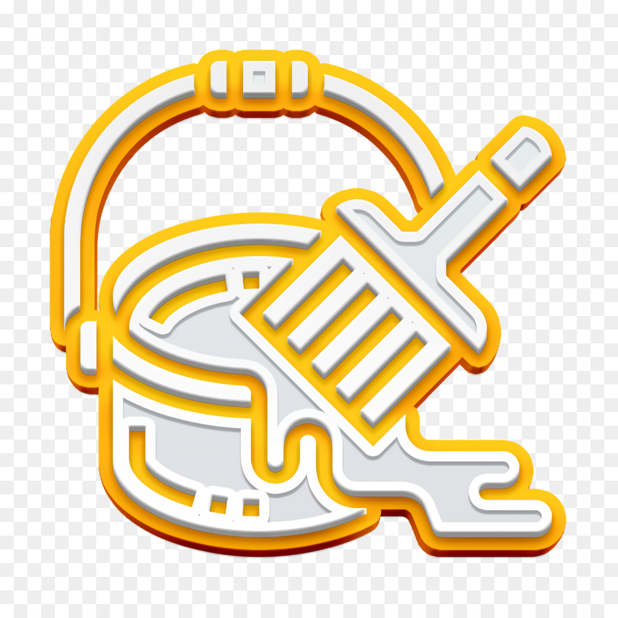 yellow line logo sticker emblem