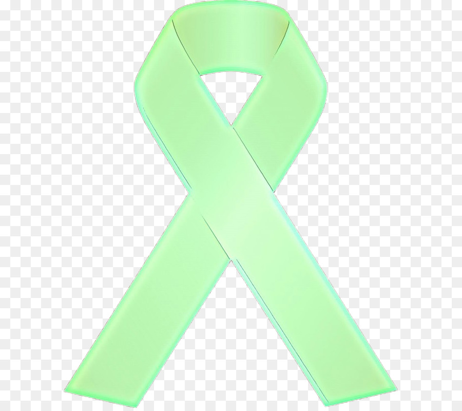 green ribbon turquoise font symbol