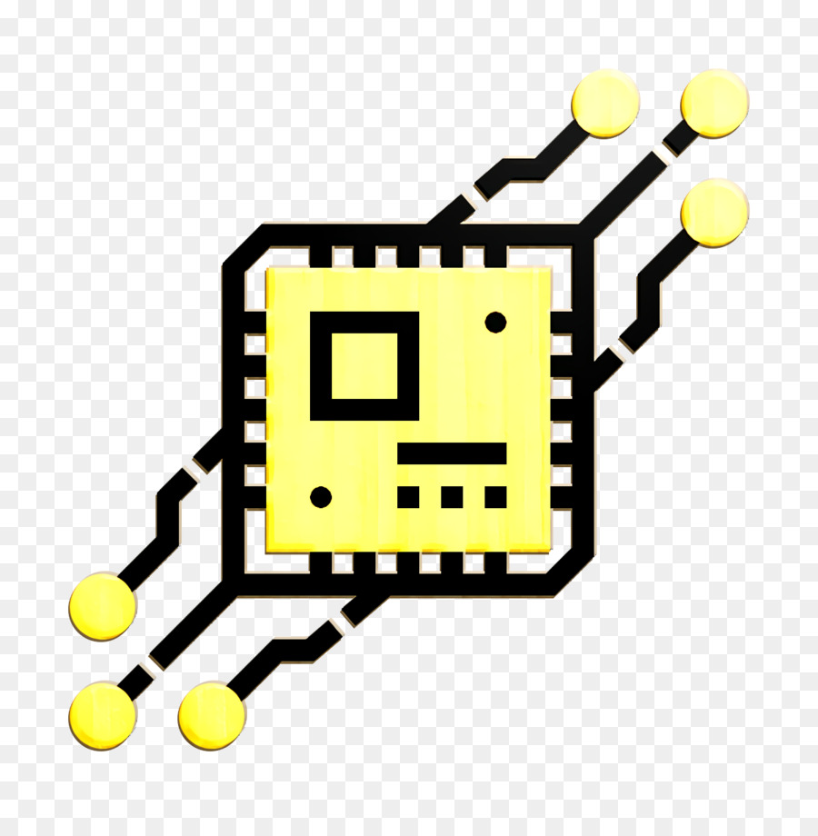 Power-Symbol CPU-Symbol Symbol für künstliche Intelligenz - 