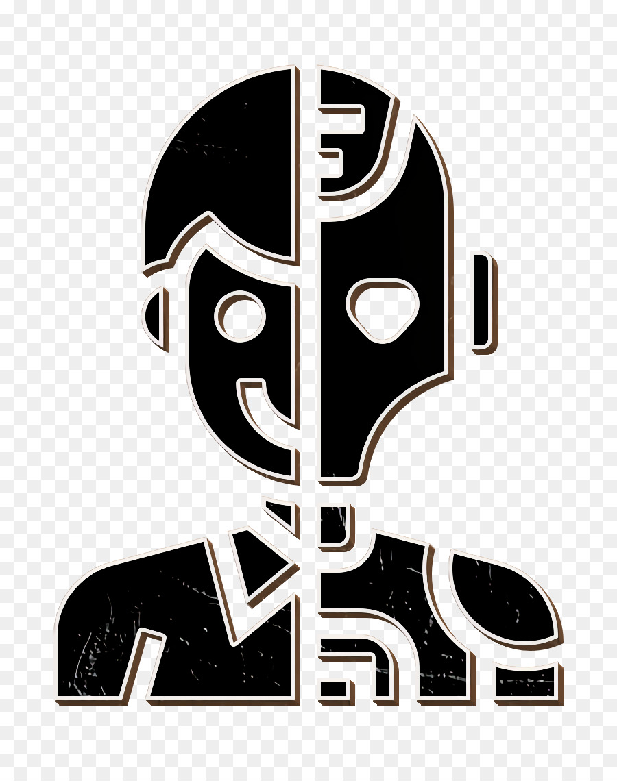 Roboter-Symbol Astronautik-Technologie-Symbol Menschliche Ikone - 