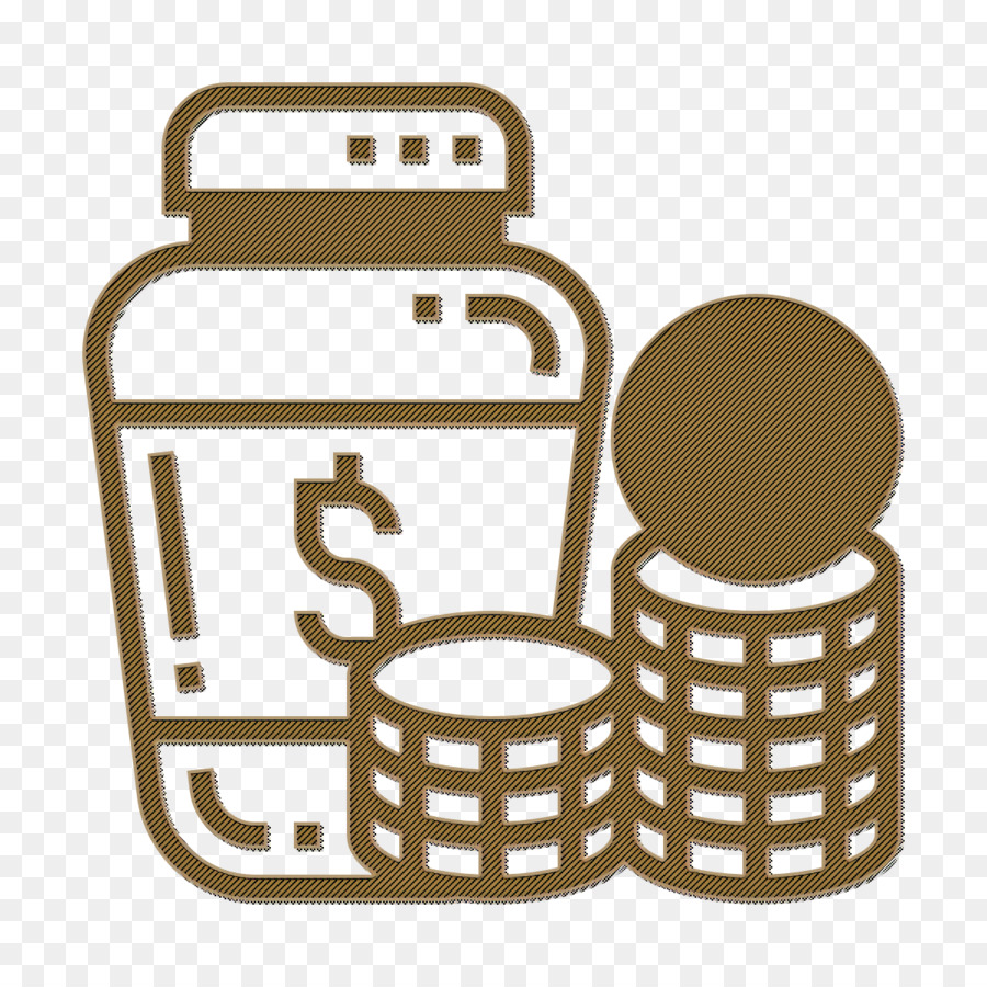 Money jar icon Crowdfunding icon Jar icon