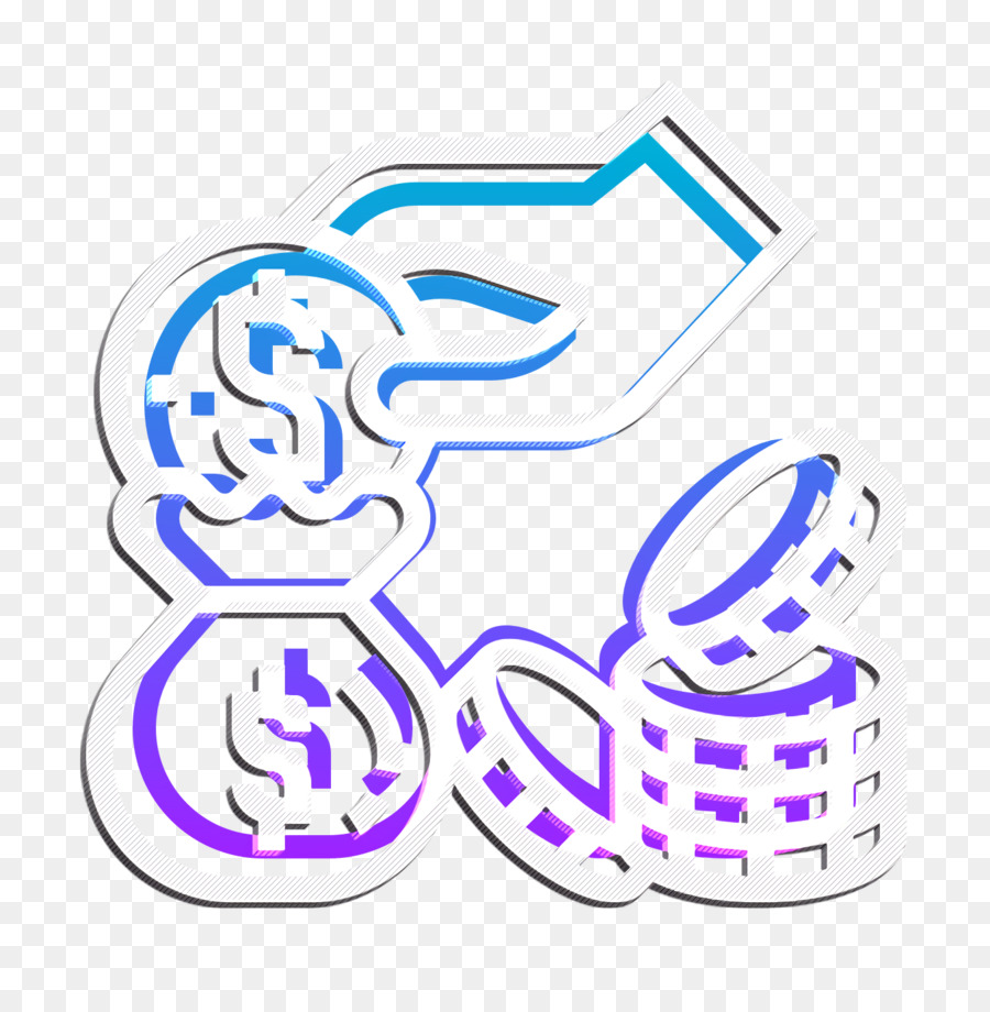 Bank icon Money bag icon Crowdfunding icon
