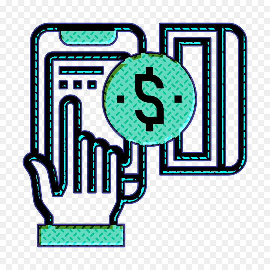 Icona di pagamento online Icona del metodo di pagamento Icona di crowdfunding - 