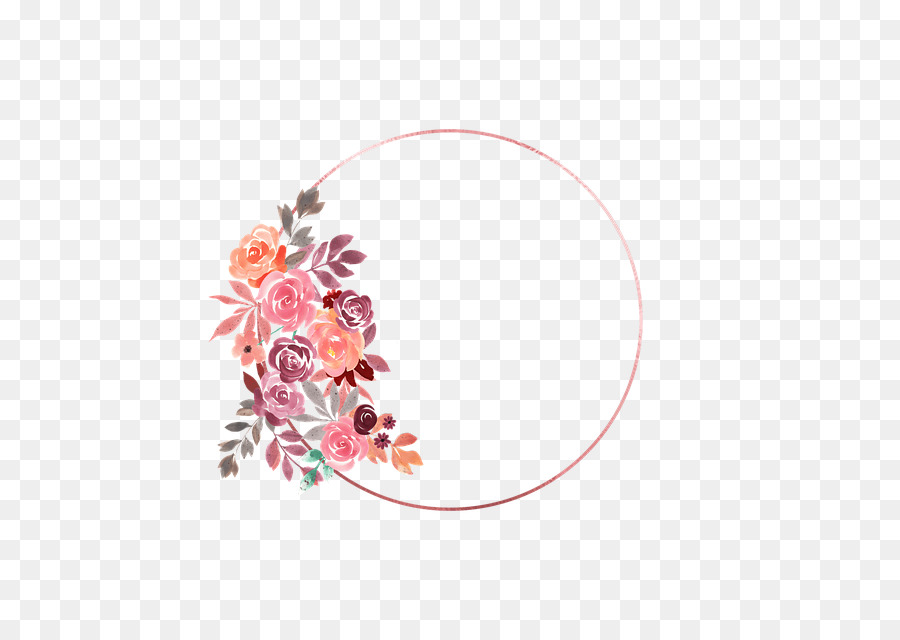 rosa Teller Dishware Blume Pflanze - Herbst Aquarell Blumen