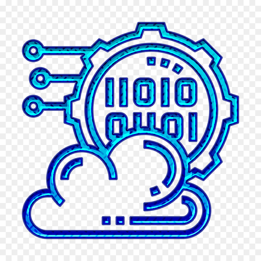 Programmiersymbol Cloud Verarbeitungssymbol Cyber ​​Crime Symbol - 