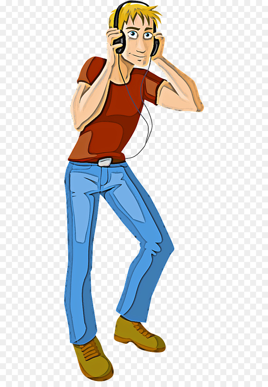 Cartoon stehend Muskel Stil Jeans - 