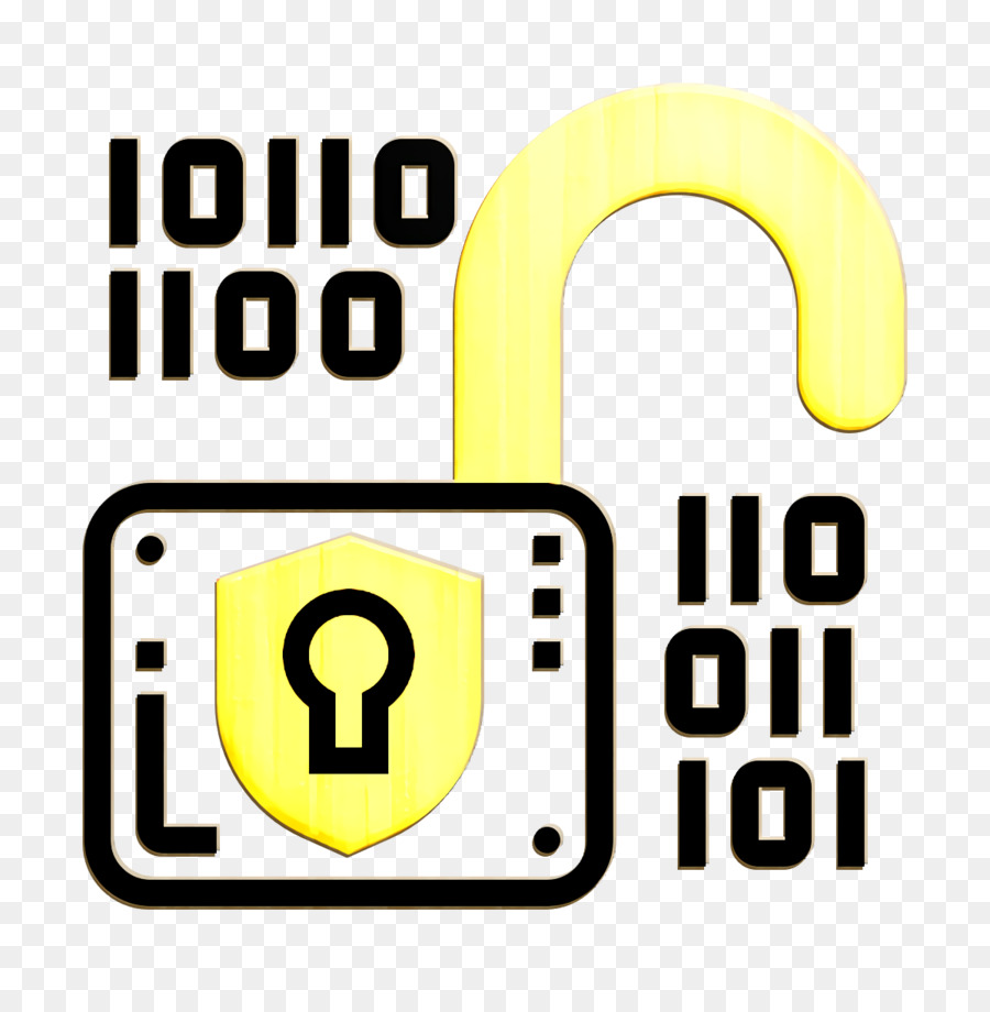 Unlock icon Online security icon Cyber Crime icon