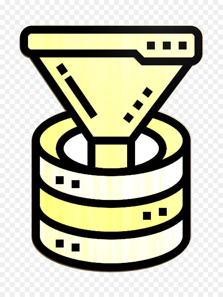 Trichtersymbol Filtersymbol Symbol für die Datenbankverwaltung - 