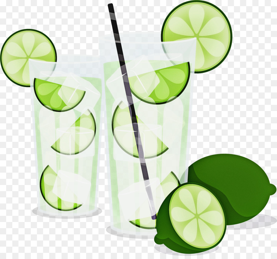 Lime Key Lime zitronen-lindgrünes Highballglas - 