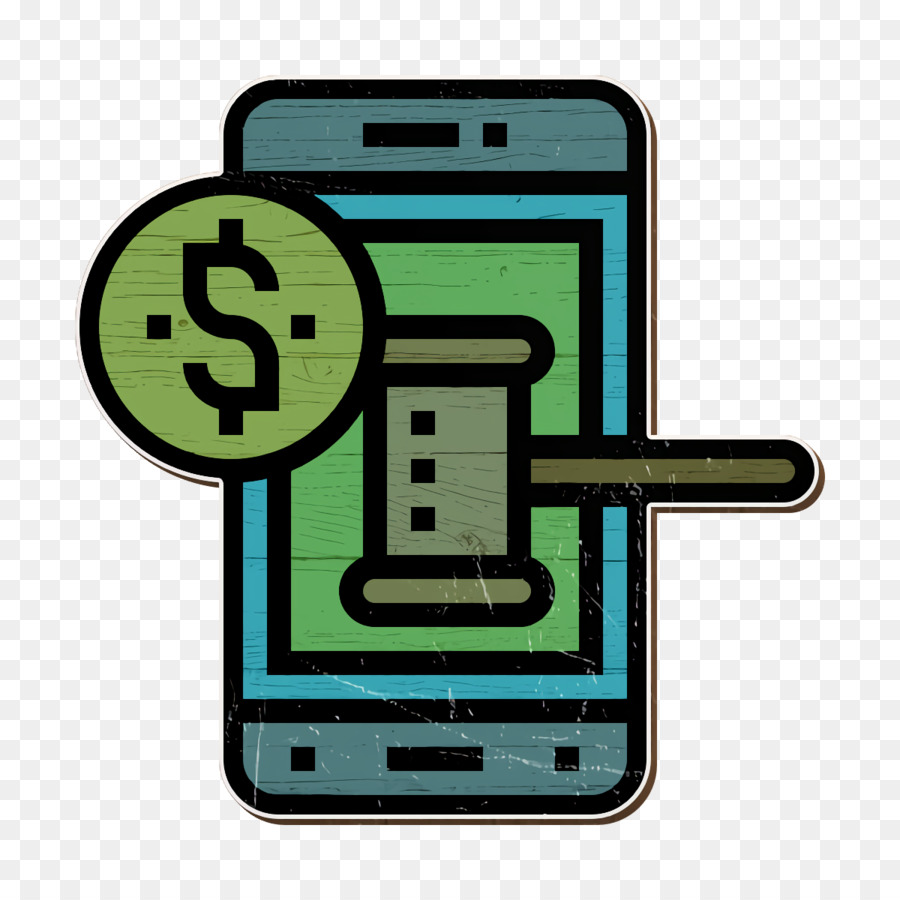 Auktionssymbol Digital Banking Symbol - 