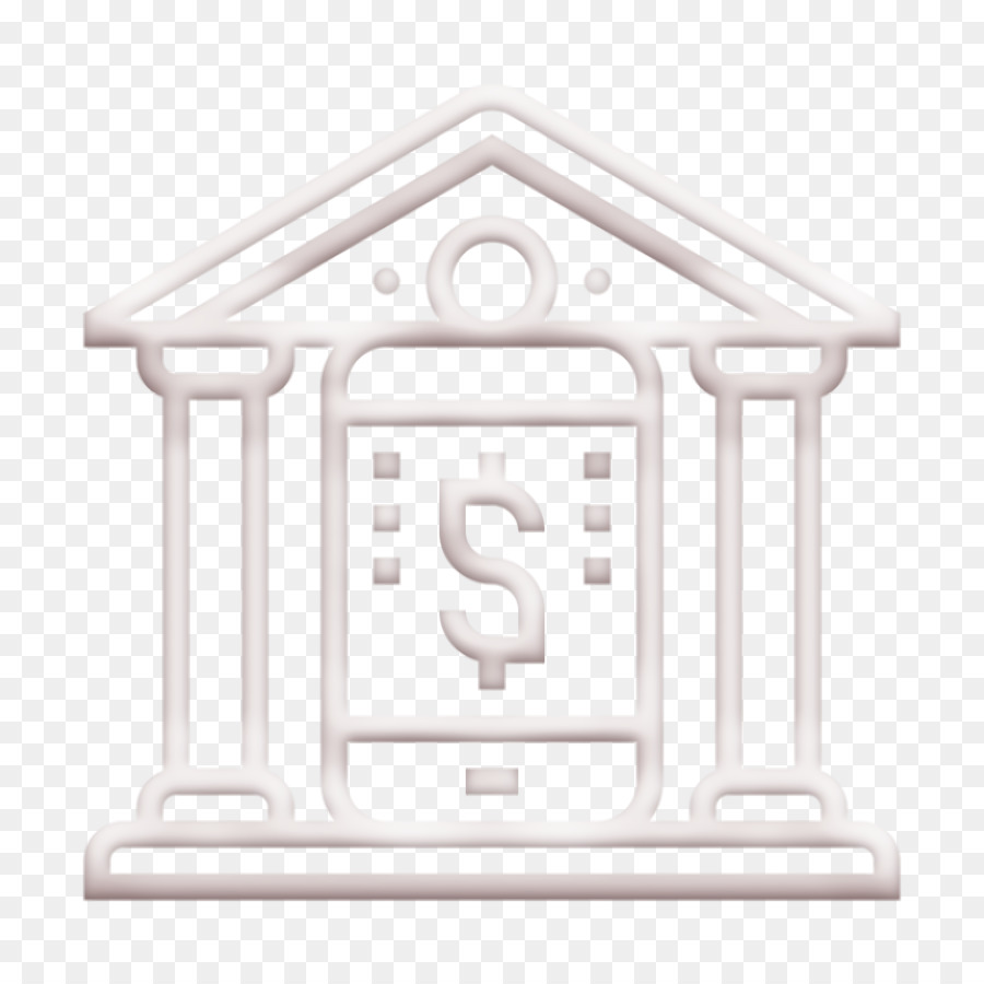 Biểu tượng Fintech Biểu tượng ngân hàng kỹ thuật số Biểu tượng ngân hàng trực tuyến - 