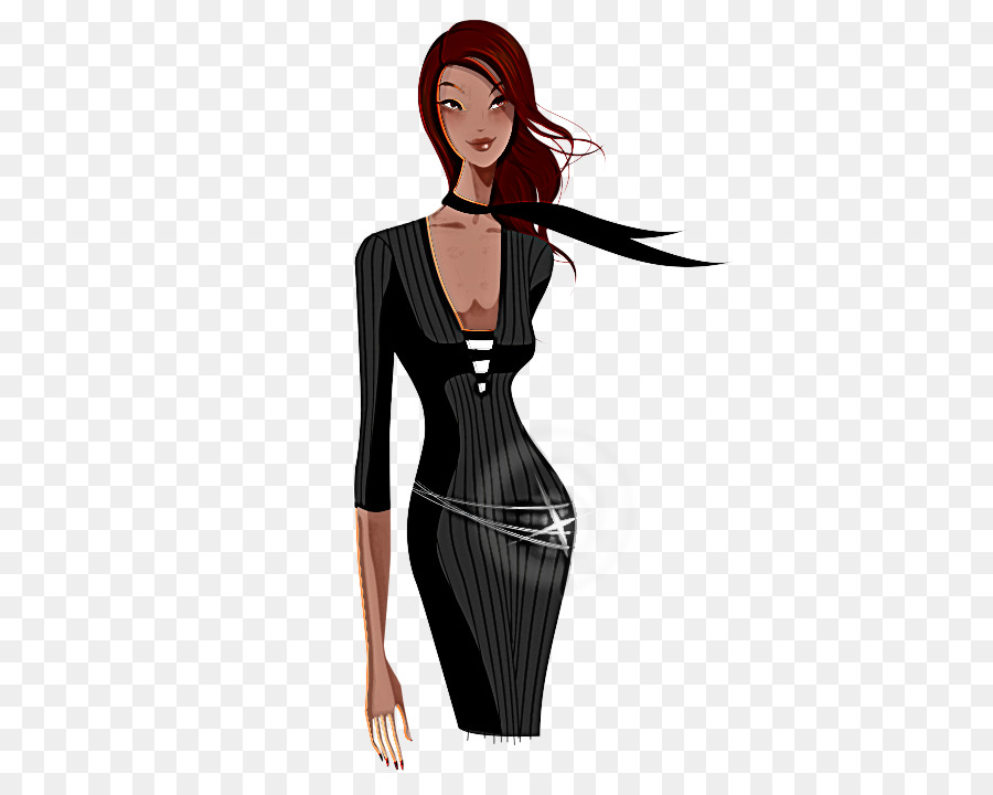 Kleidung schwarzes Kleid Ärmel kleines schwarzes Kleid - 