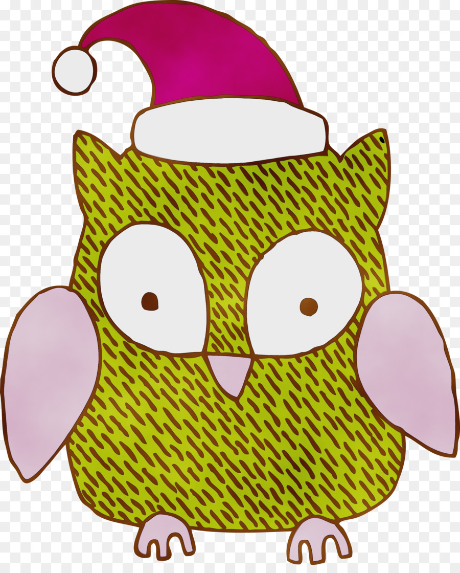 owl pink cartoon yellow headgear