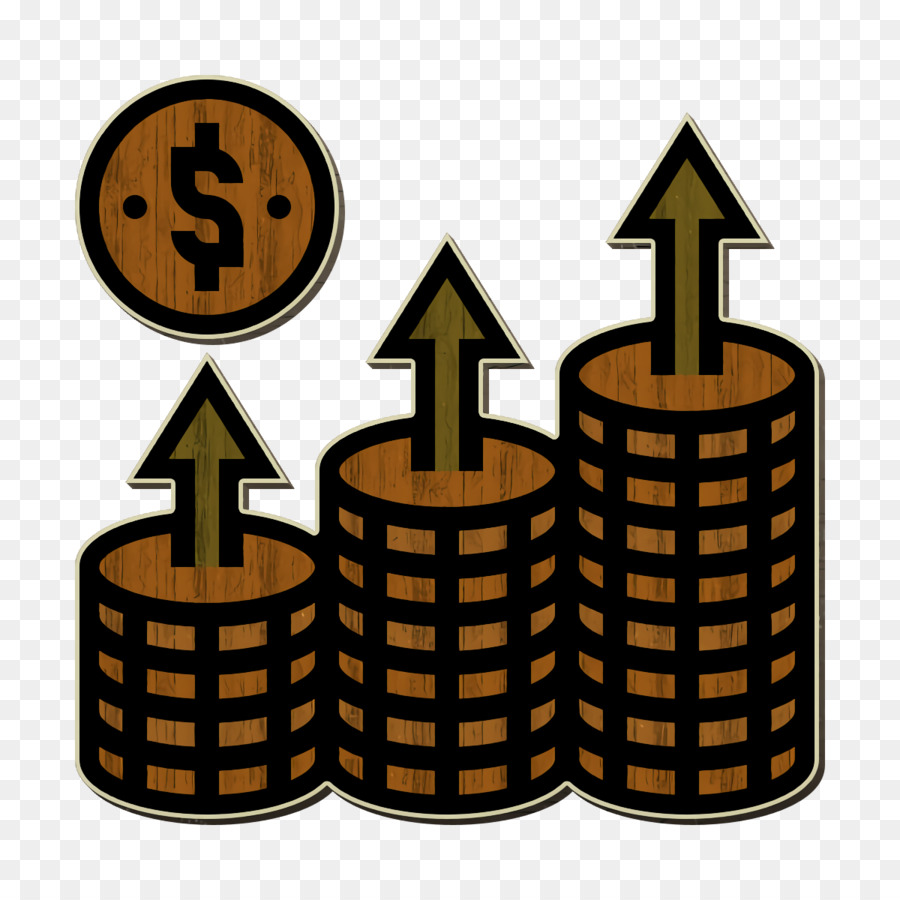 Symbol für Sparen und Investitionen Symbol für Wachstum Symbol für Vorteile - 