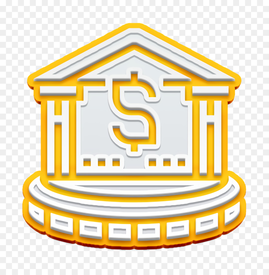 Icona della banca Icona di risparmio e investimento - 